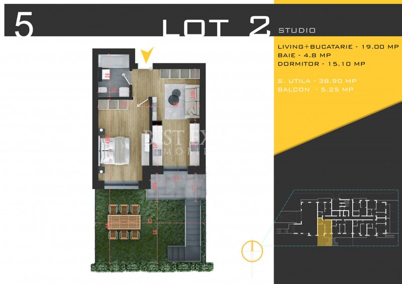 Titan, Pallady, 2 camere, gradina, incalzire pardoseala, zona linistita, parcare inclusa.